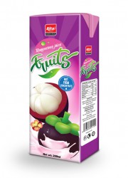 200ml Mangosteen juice fruits tetra pak